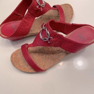 Beautiful red Impo sandals.